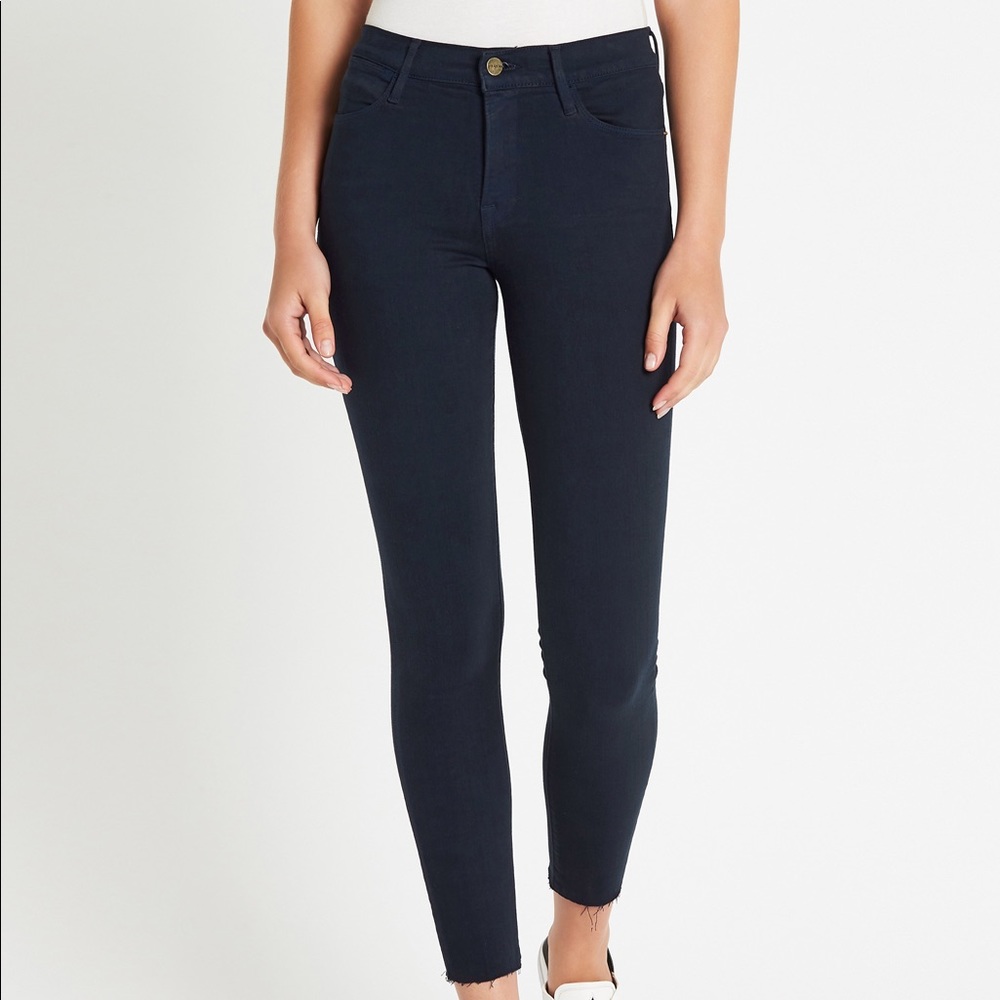Frame Denim Le High Skinny Navy size 25